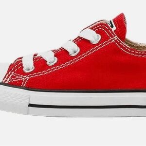 Kids Red Canvas Sneakers